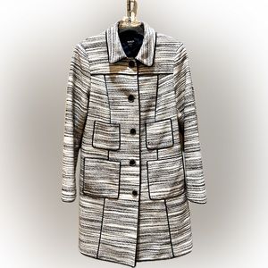 Worth Cream and Black 4-button coat/jacket